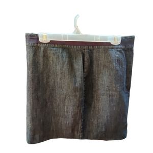 Boden Sz. 10 Denim Skirt Blue/Black